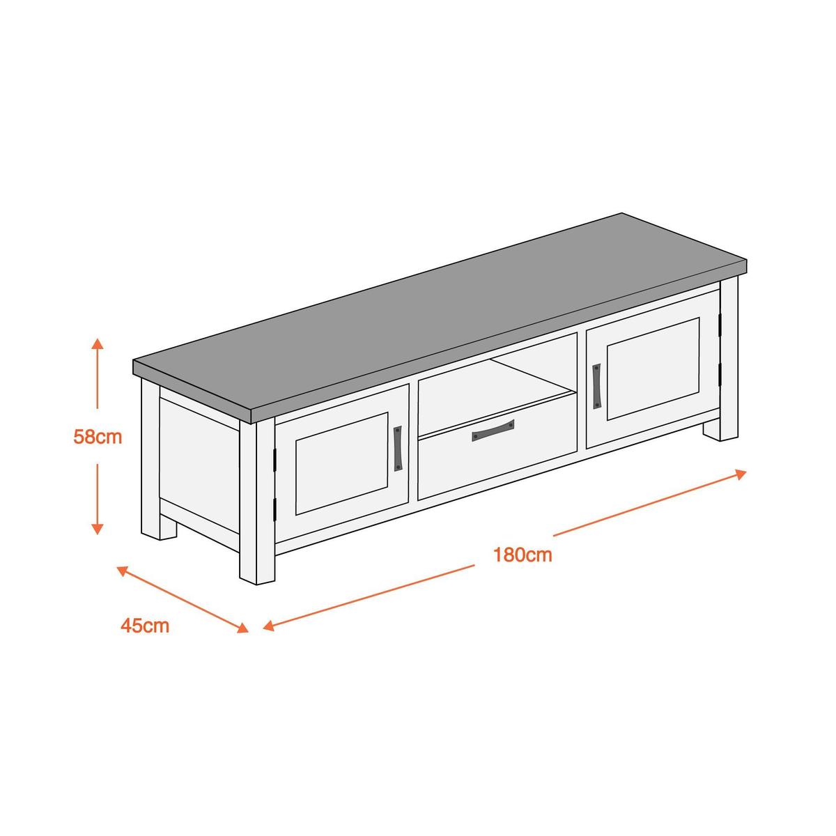 Harvey Acacia TV Stand Brown – image 2