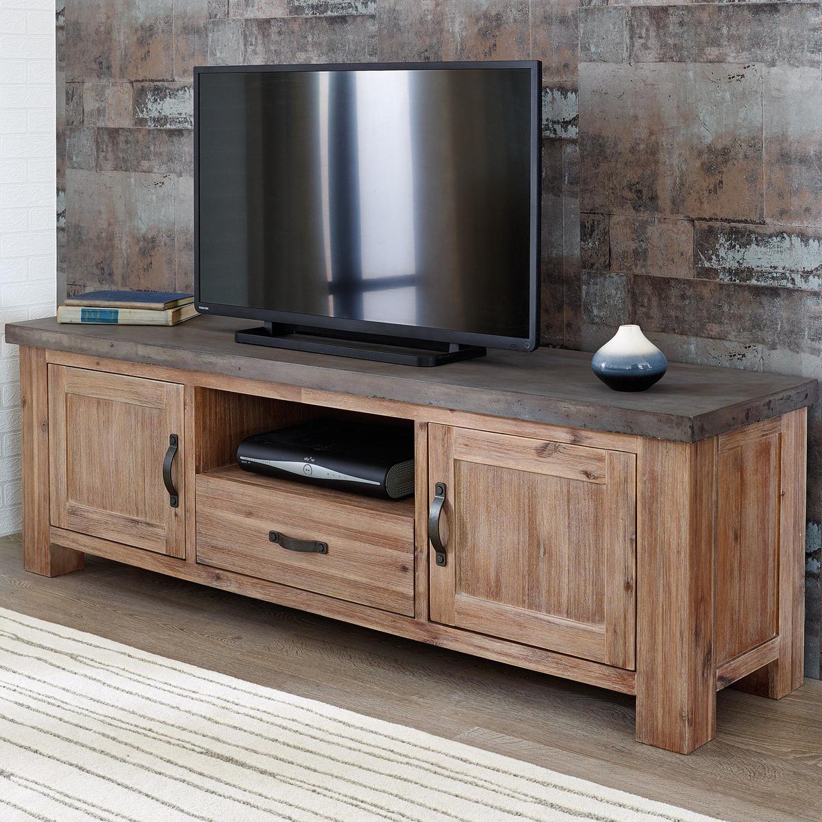 Harvey Acacia TV Stand Brown – image 3