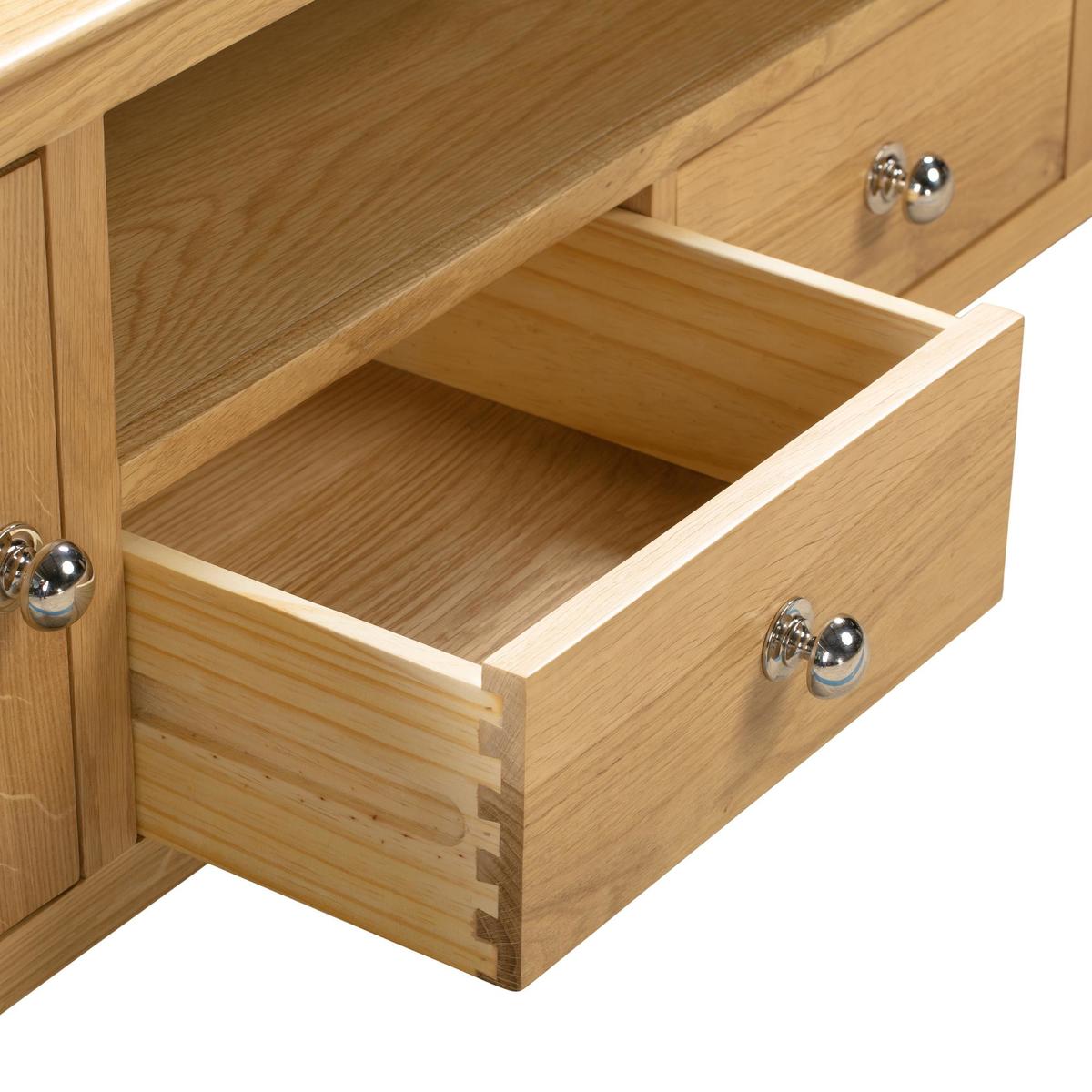 Cotswold Widescreen TV Unit Oak – image 4