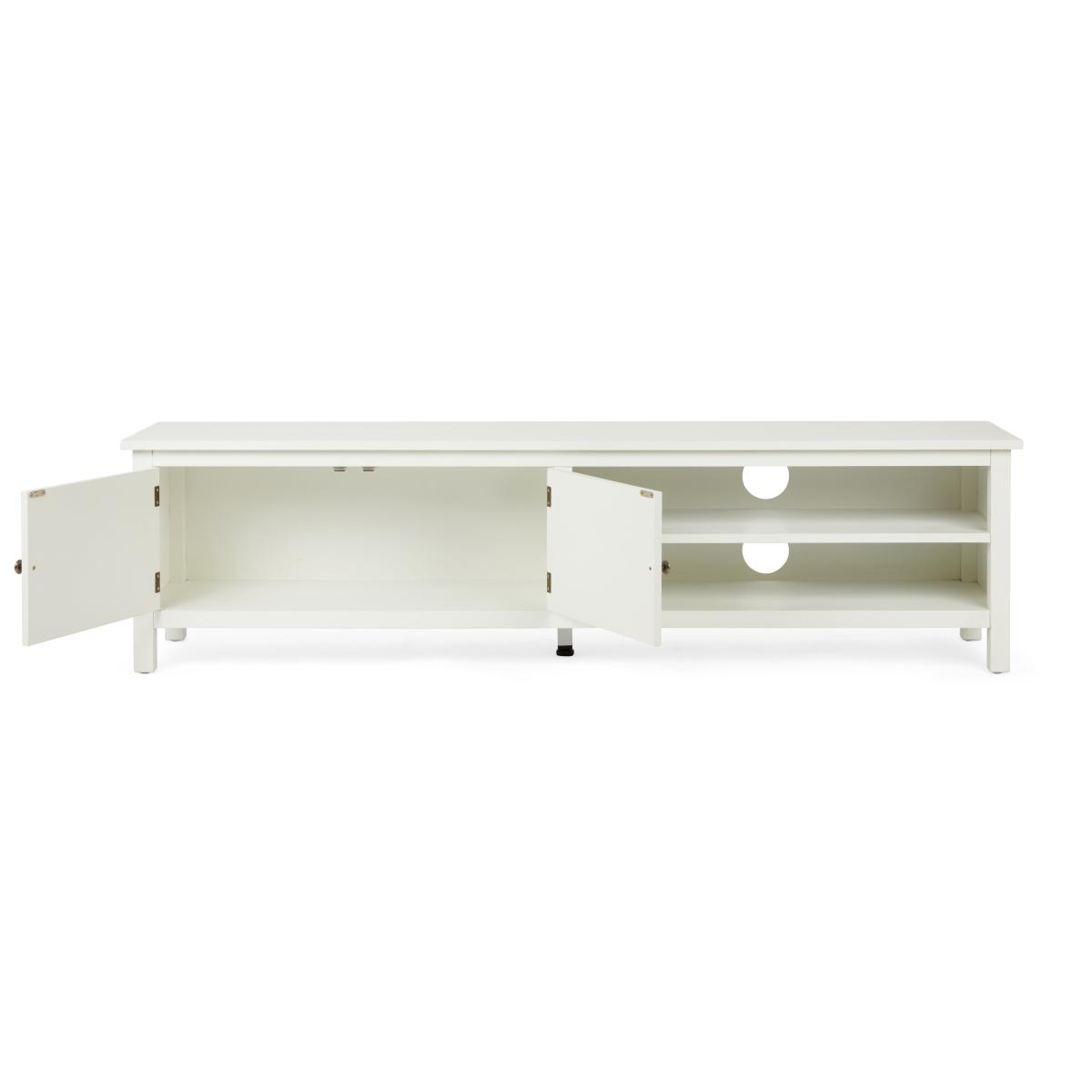 Samira Extra Wide White TV Unit White – image 3