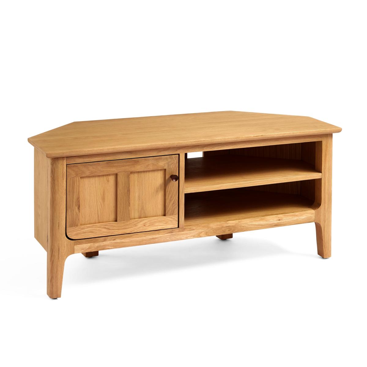 Walton Corner TV Unit for TVs up to 42" Light Oak – image 6