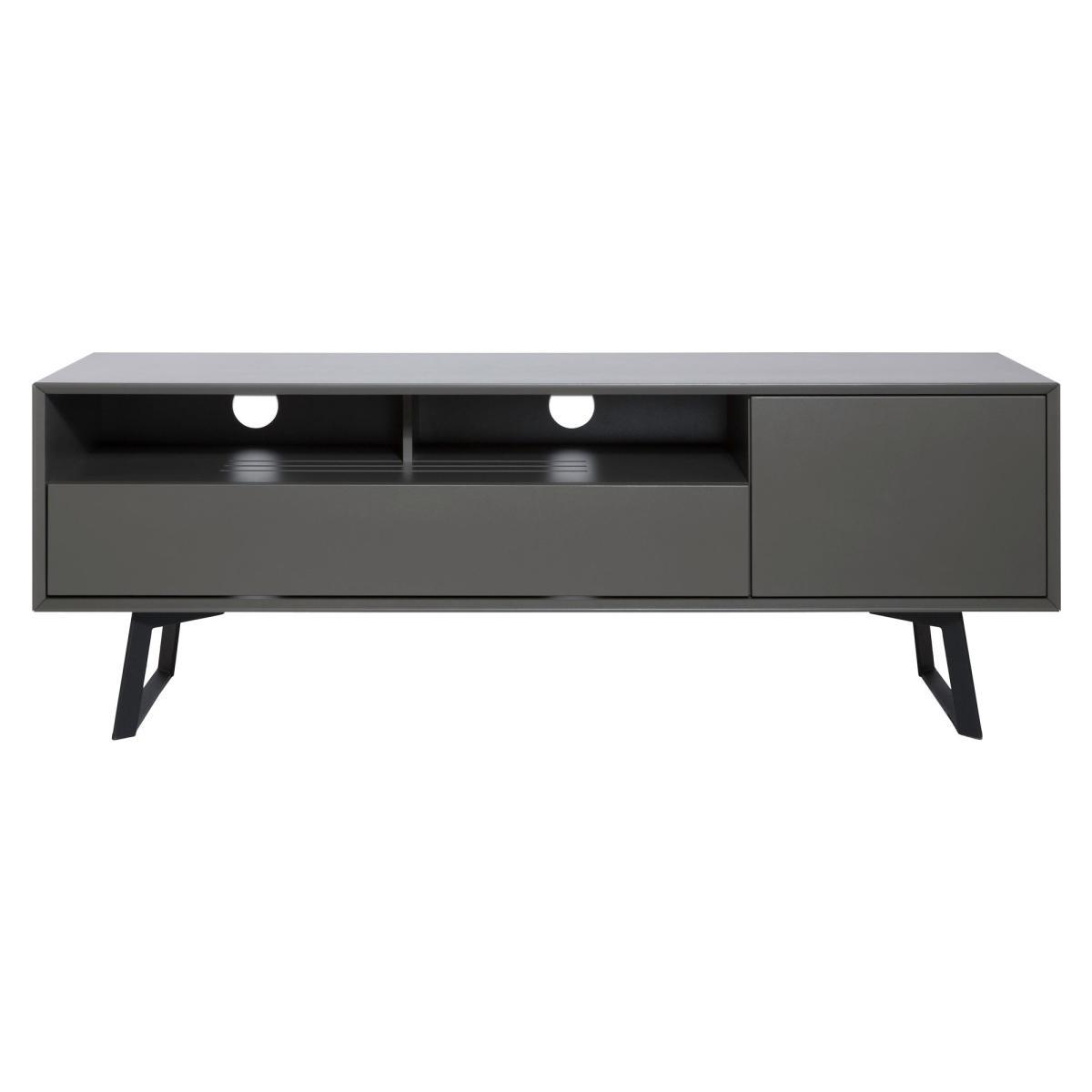 Carbon Wide TV Unit Grey – image 4