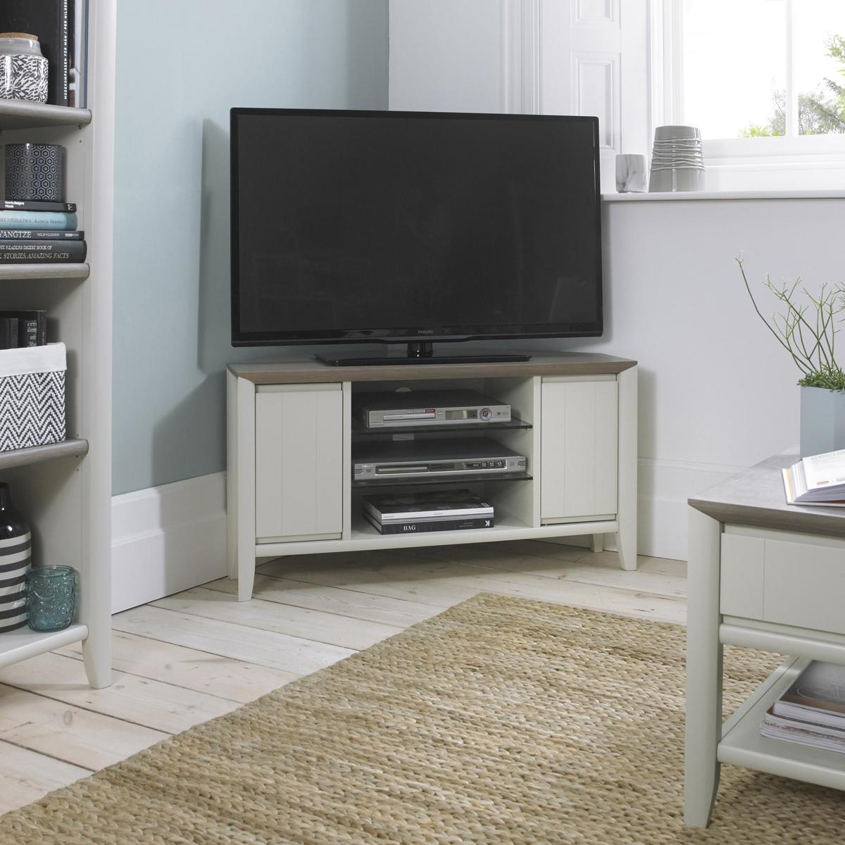Bergen Corner TV Stand Grey – image 3