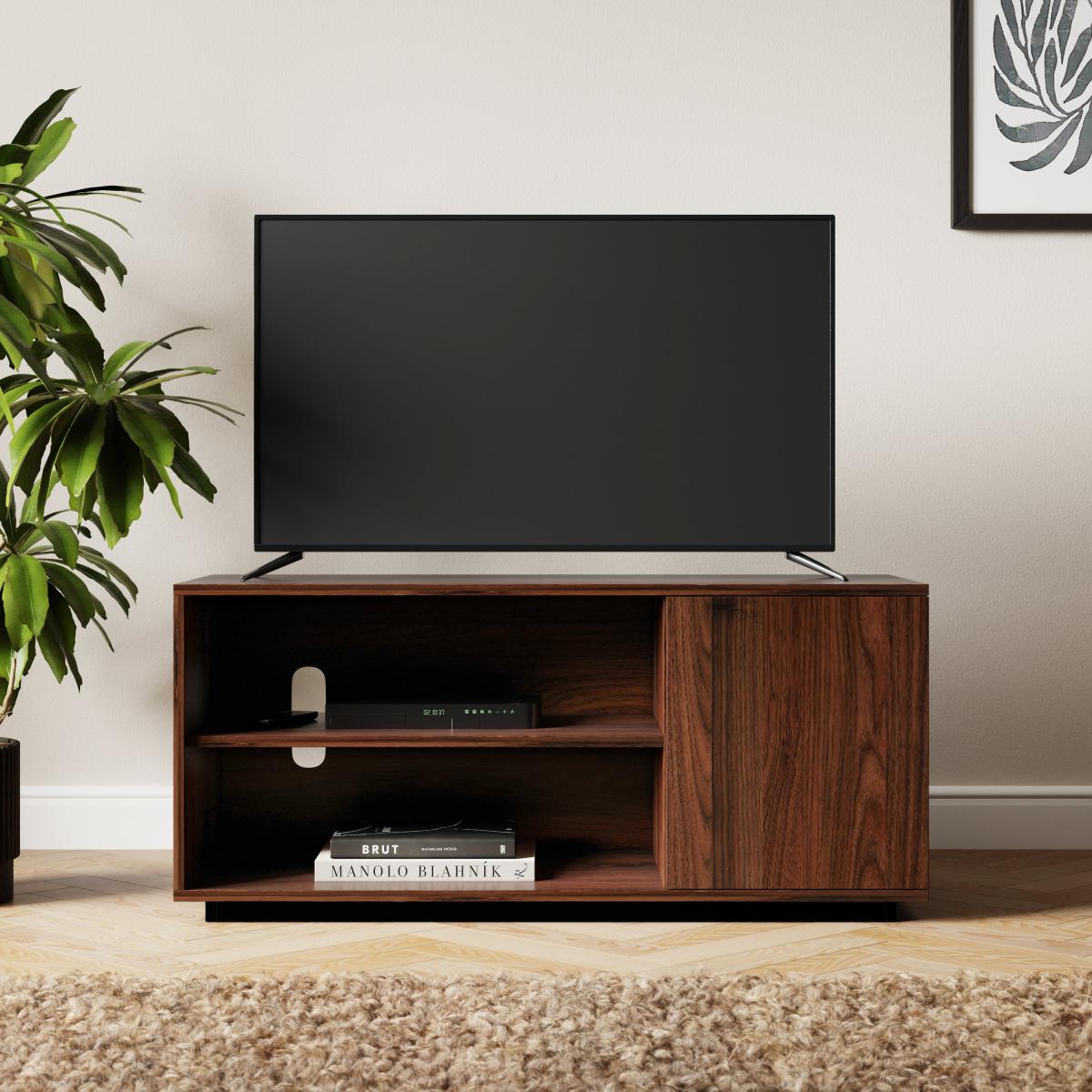 Walter Small Tv Unit for Tvs Up To 55 Walnut – image 2