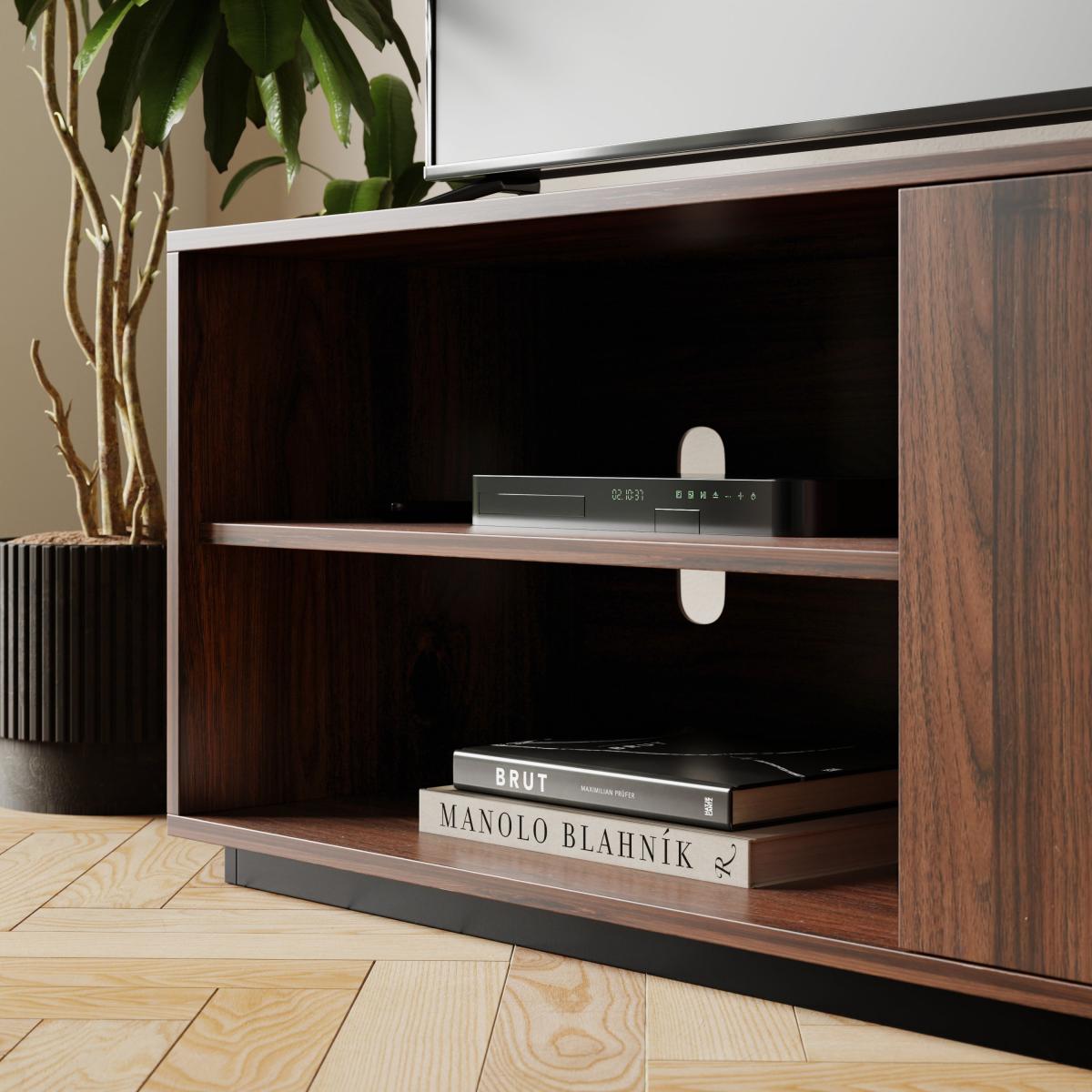 Walter Small Tv Unit for Tvs Up To 55 Walnut – image 4