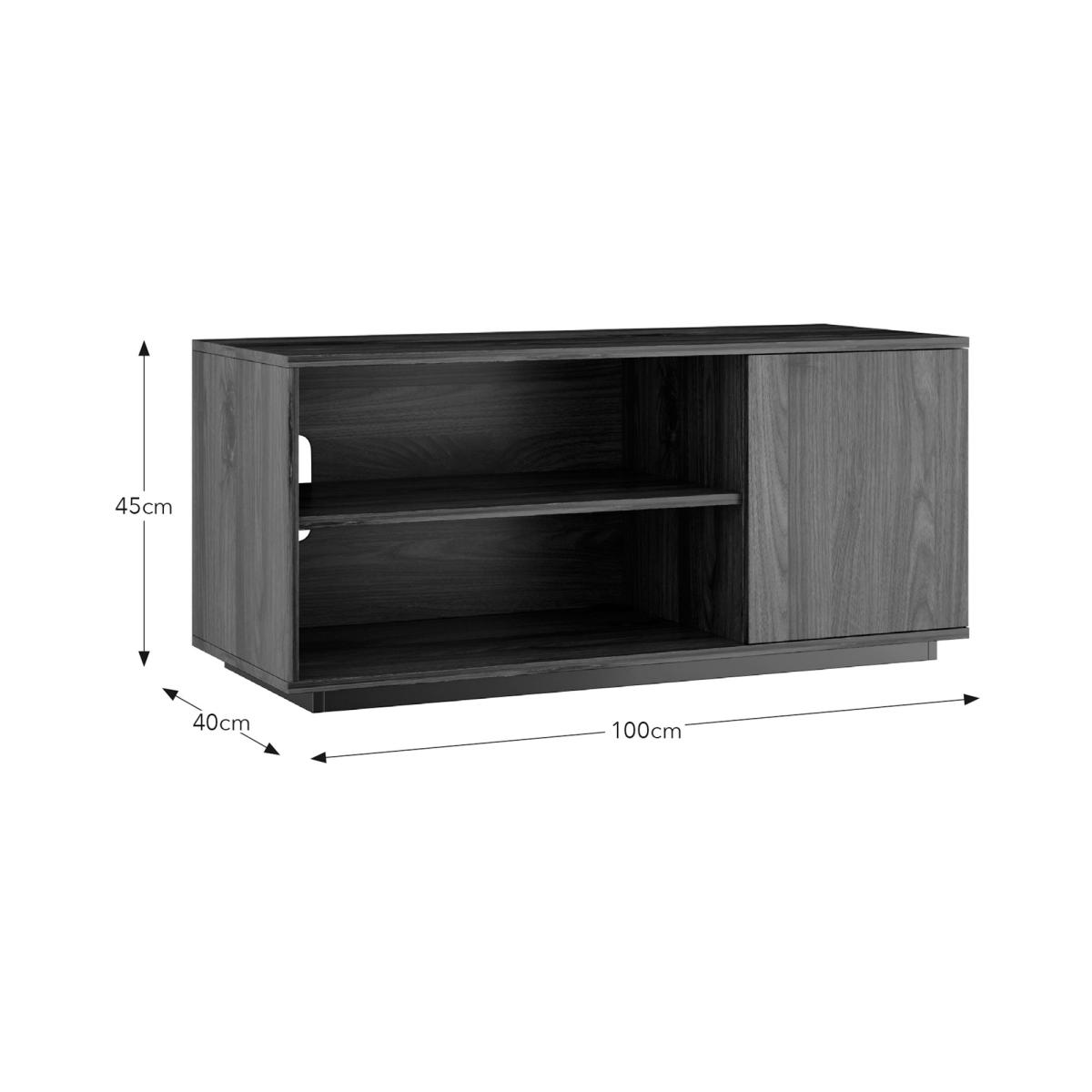 Walter Small Tv Unit for Tvs Up To 55 Walnut – image 6
