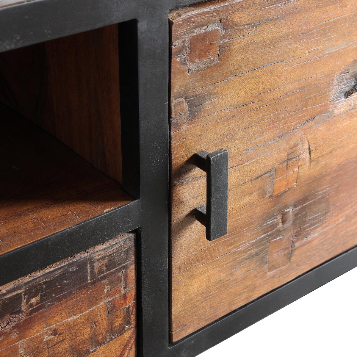 IndusValley Haryana 1 Drawer 2 Door TV Cabinet Natural – image 3