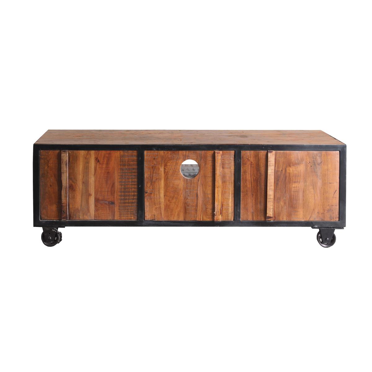 IndusValley Haryana 1 Drawer 2 Door TV Cabinet Natural – image 6