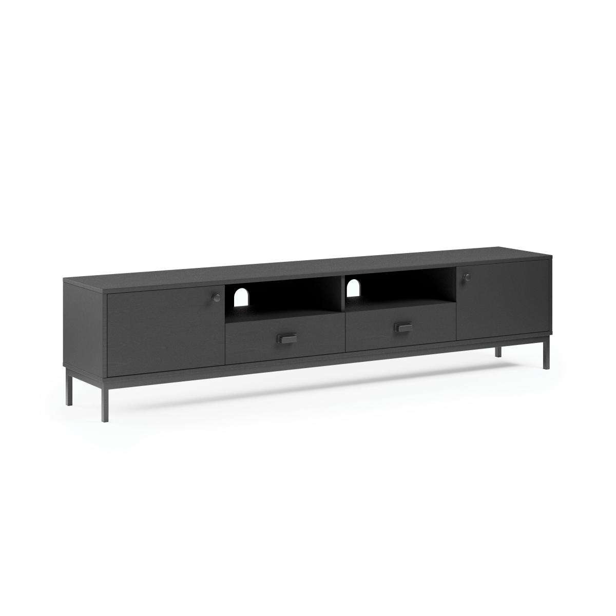 Fulton Black Extra Wide TV Unit Black – image 2