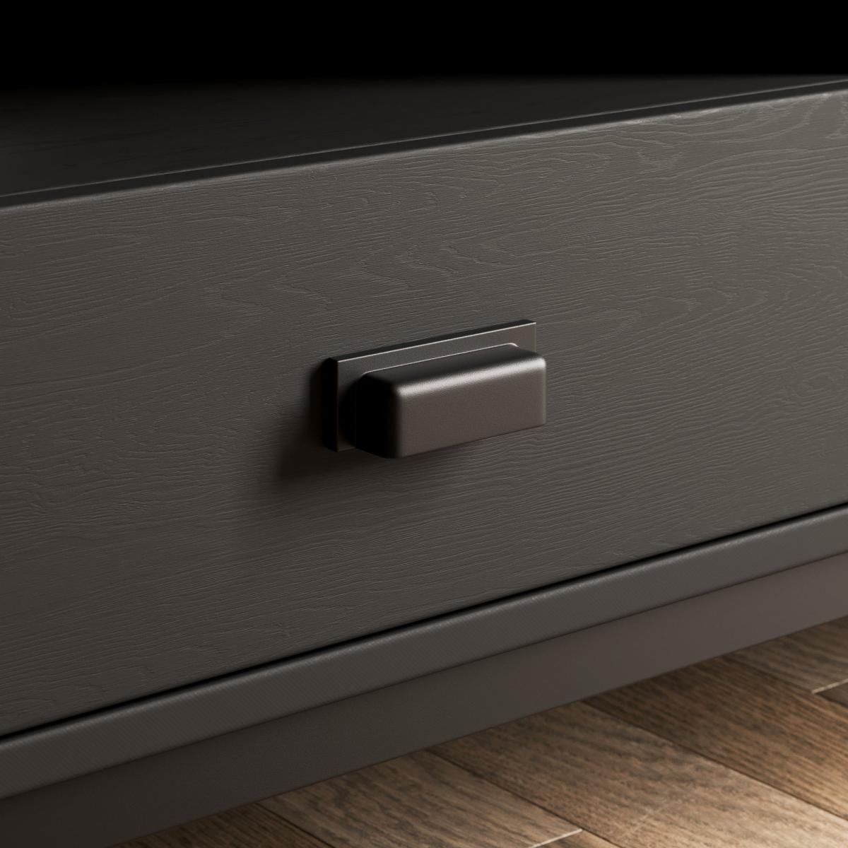 Fulton Black Extra Wide TV Unit Black – image 4