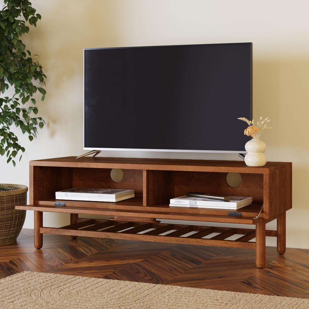 Khari Standard TV Unit Mango Wood Brown – image 3