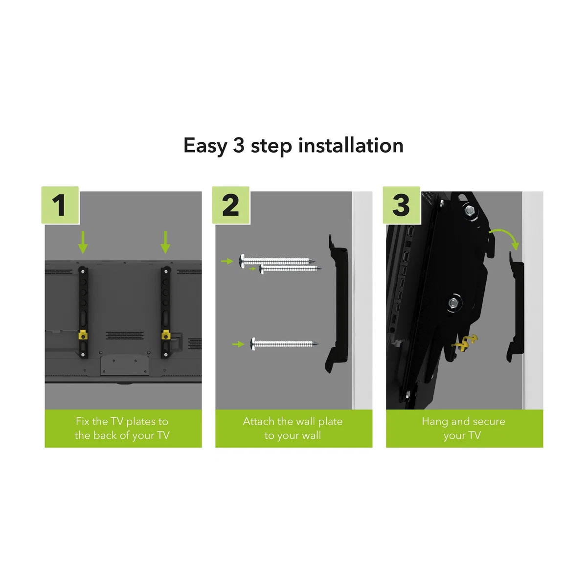 Tilting TV Mount Black – image 5