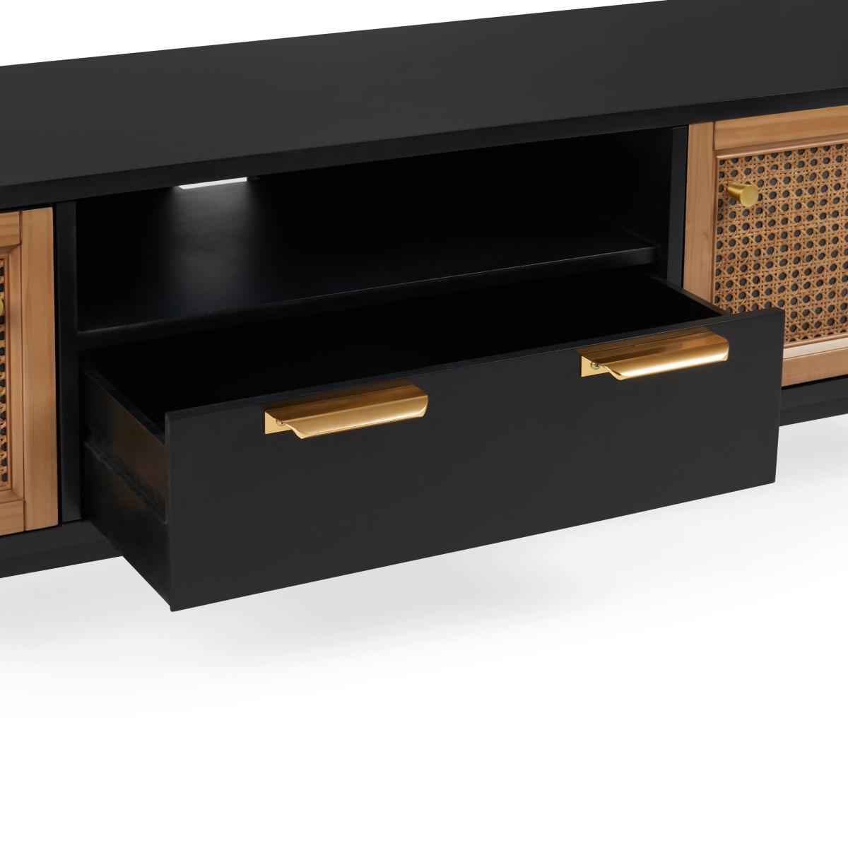 Franco Extra Wide TV Unit Black – image 5