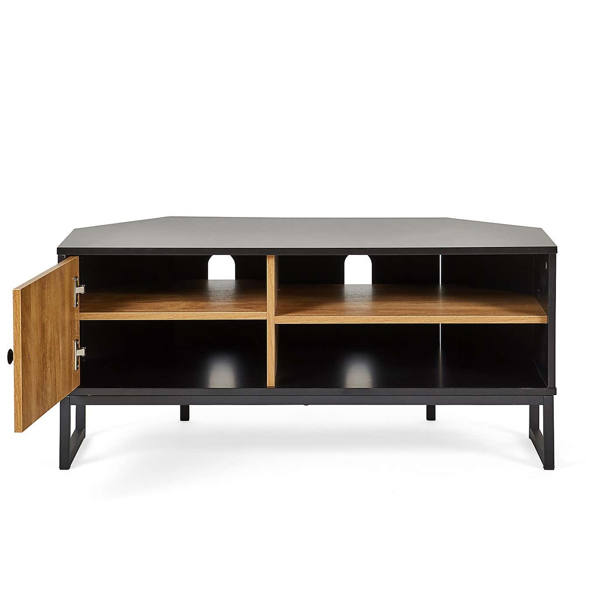 Greenwich Corner TV Stand Black and Brown – image 4