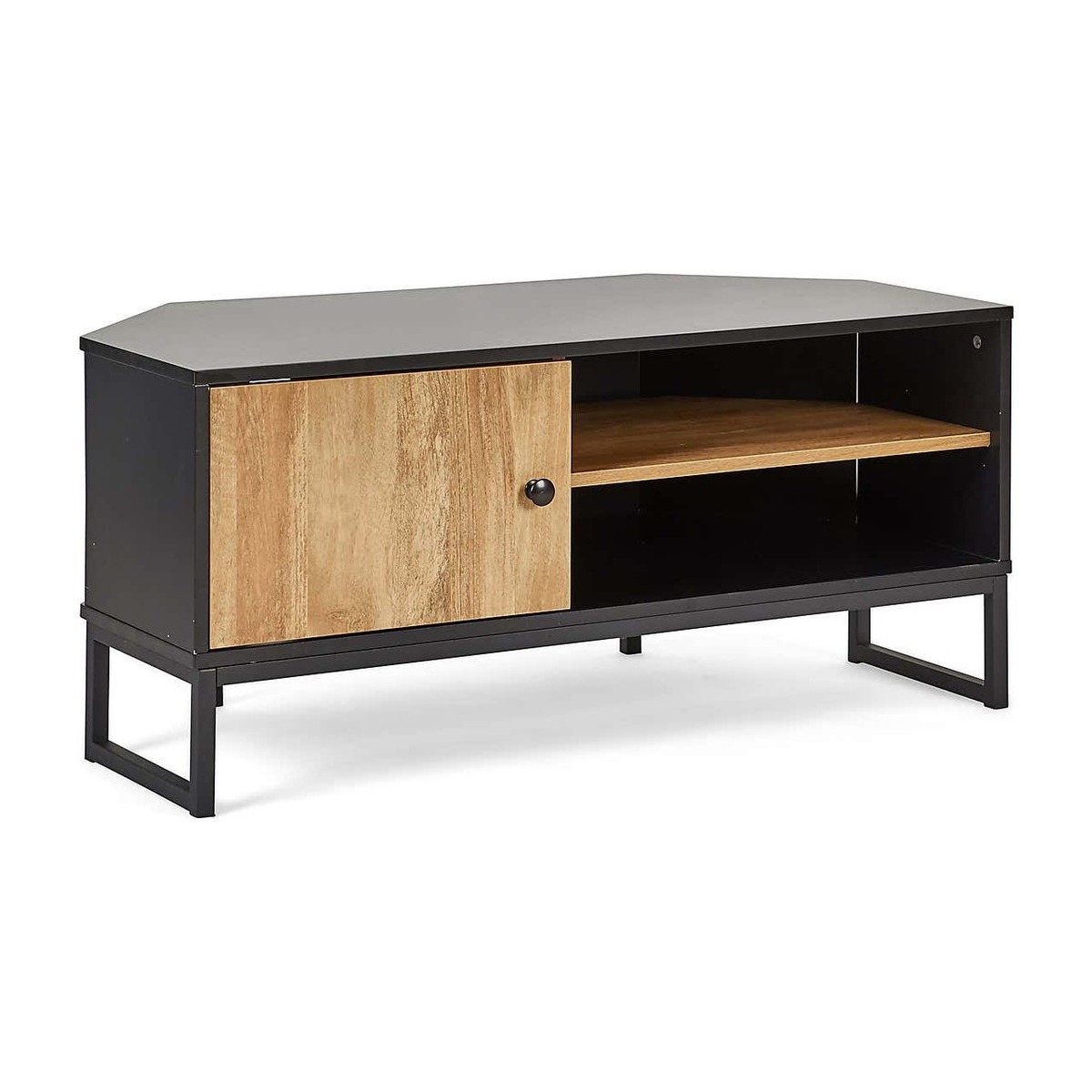 Greenwich Corner TV Stand Black and Brown – image 2