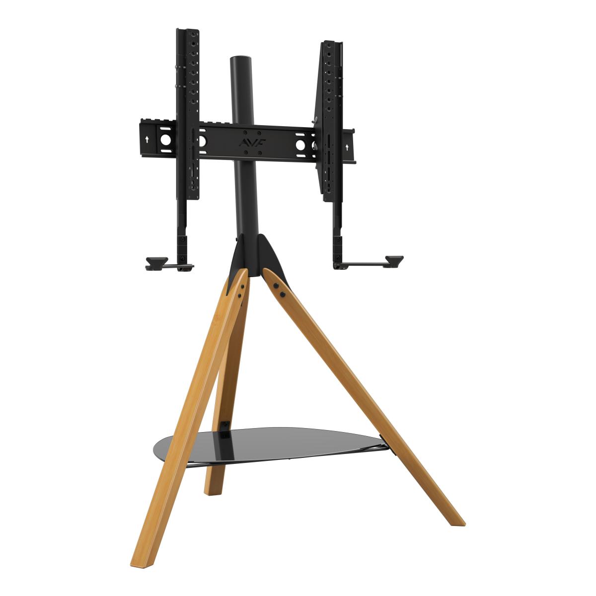 AVF Hoxon Tripod TV Stand with Soundbar Mount Light Wood – image 2