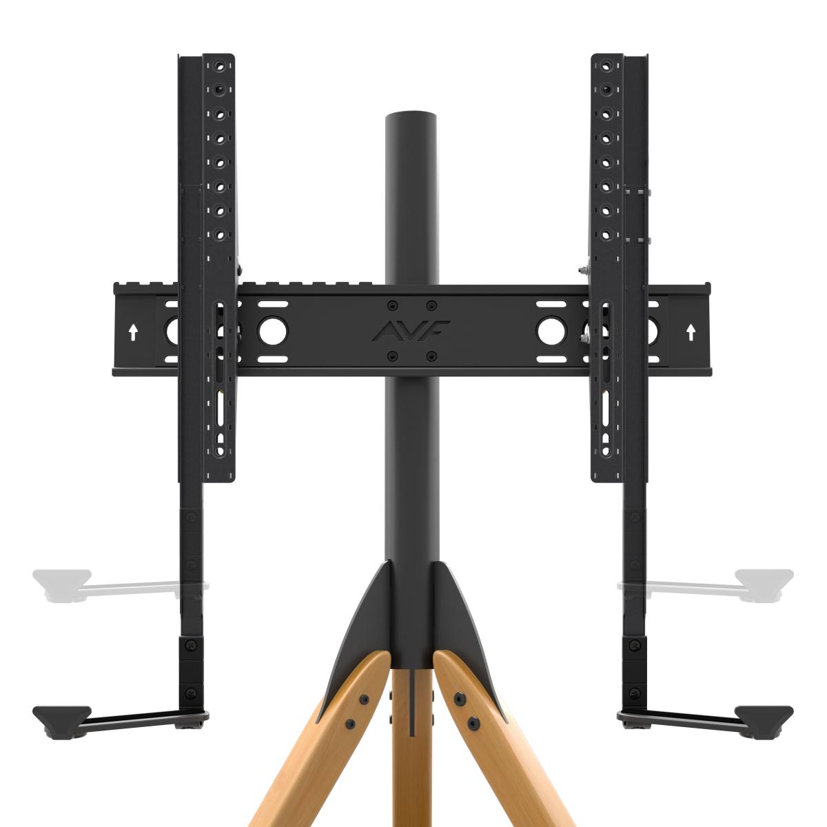 AVF Hoxon Tripod TV Stand with Soundbar Mount Light Wood – image 4