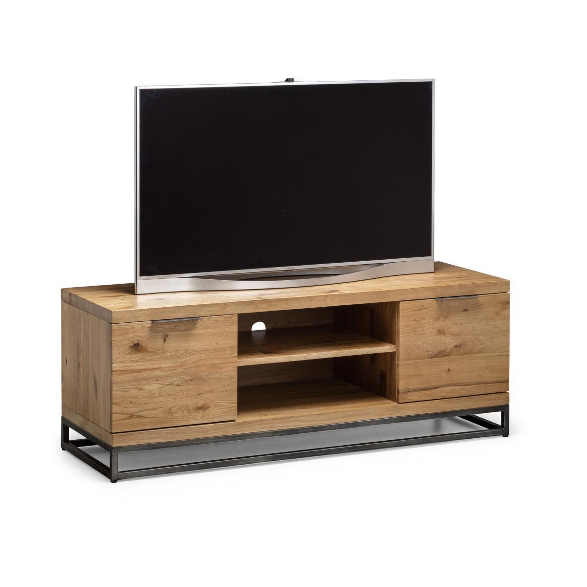 Brooklyn Oak TV Stand Mid Oak (Brown) – image 3