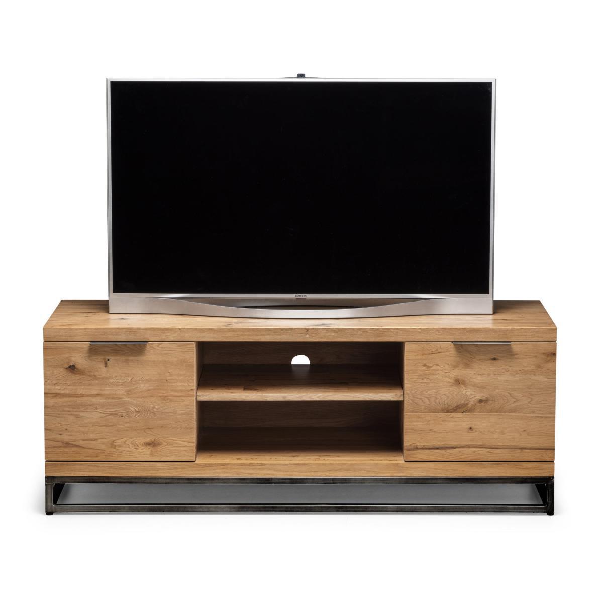 Brooklyn Oak TV Stand Mid Oak (Brown) – image 4