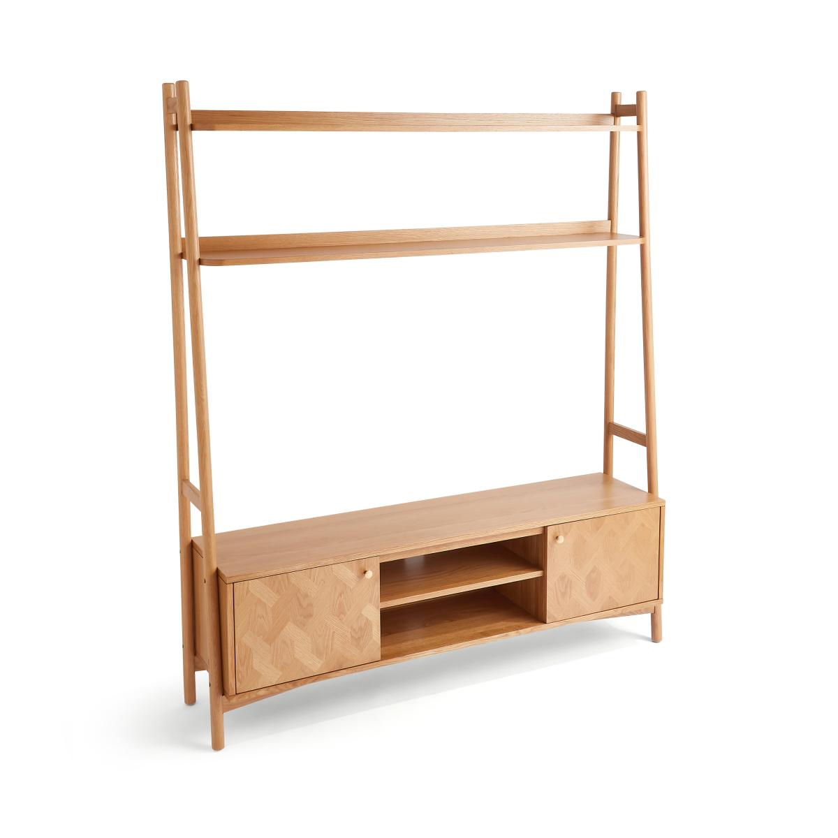 Farris Light Oak Ladder TV Unit for TVs up to 65" Light Oak – image 7