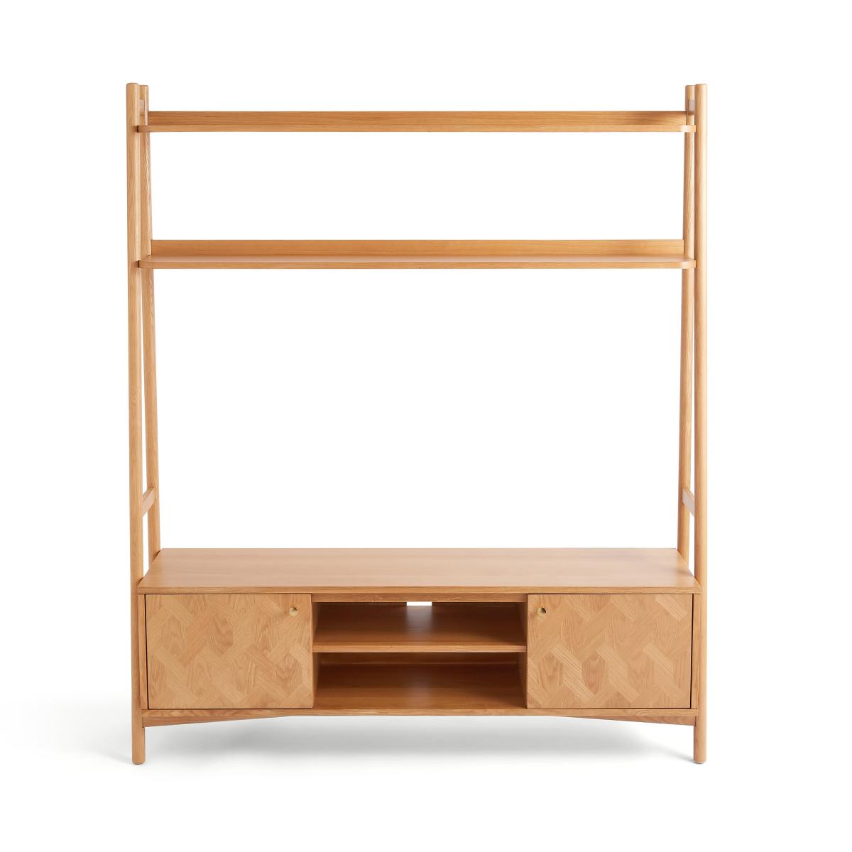 Farris Light Oak Ladder TV Unit for TVs up to 65" Light Oak – image 8