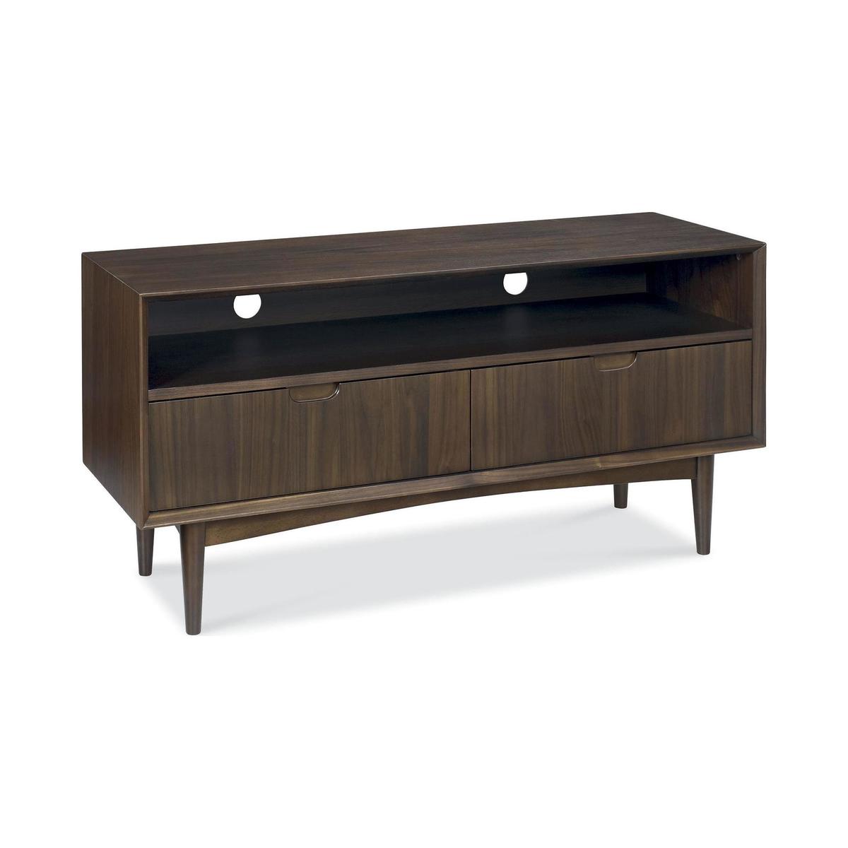 Skandi Walnut TV Stand Chocolate Brown – image 2