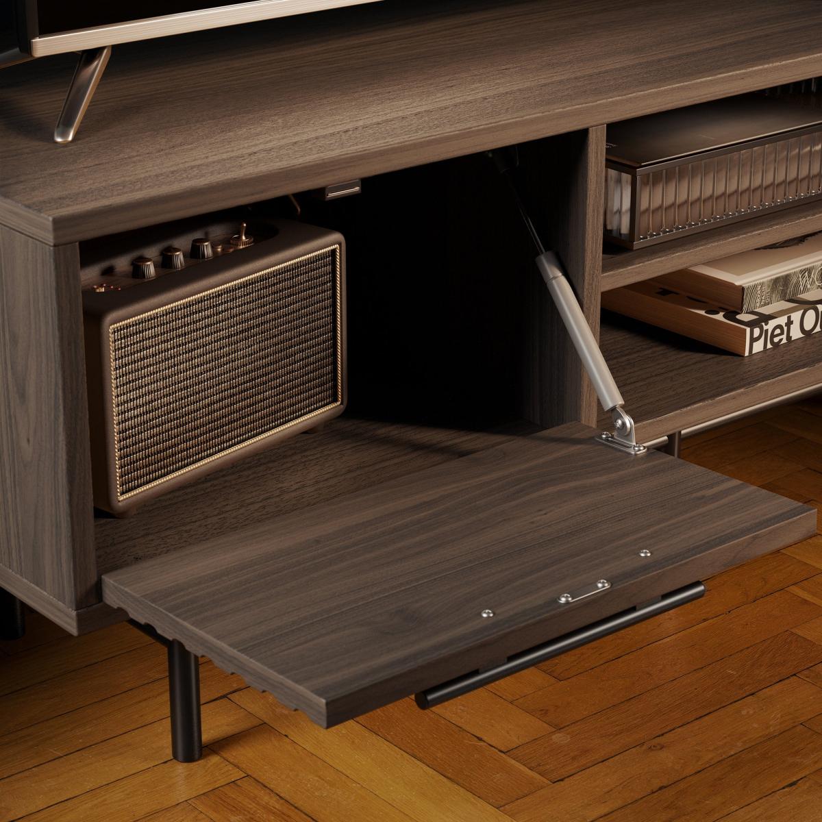 Bryant Wooden Corner TV Stand for TVs up to 50" Walnut – image 5