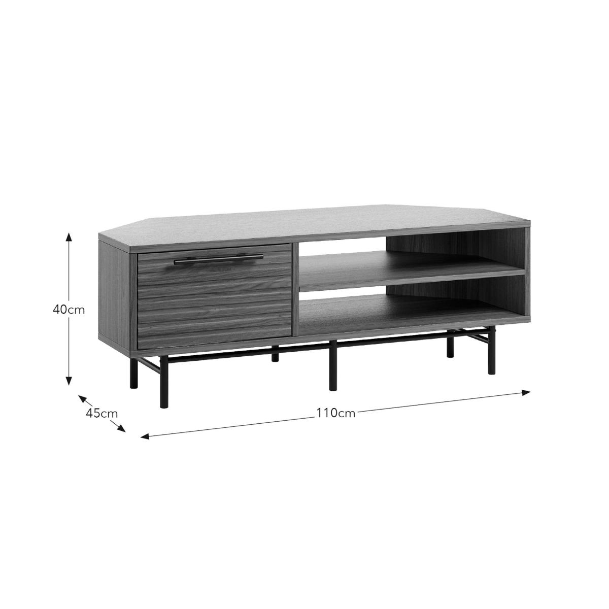 Bryant Wooden Corner TV Stand for TVs up to 50" Walnut – image 6