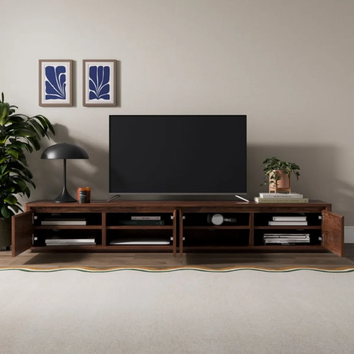 Malik Low Super Wide TV Unit for TVs up to 85" – image 2