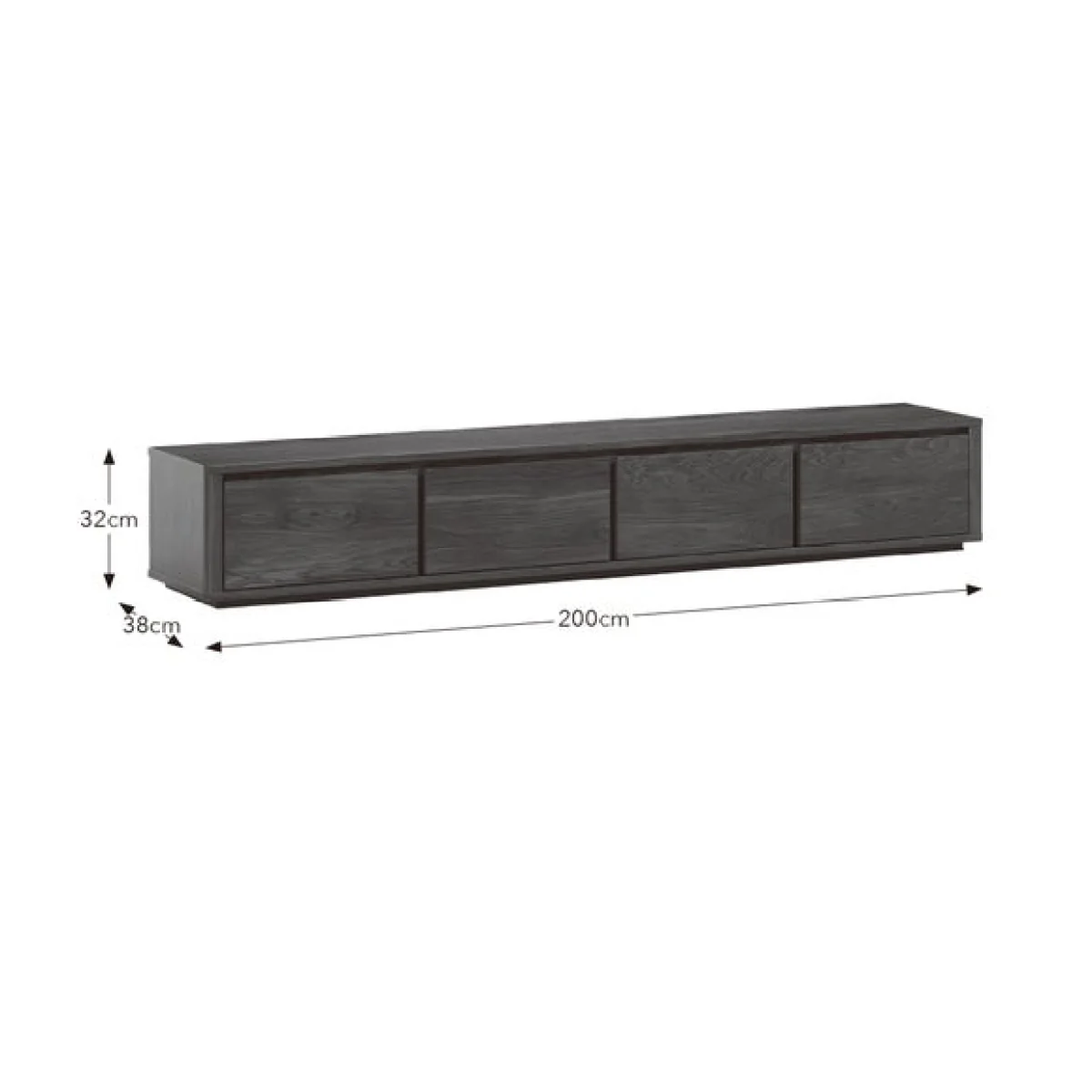 Malik Low Super Wide TV Unit for TVs up to 85" – image 7