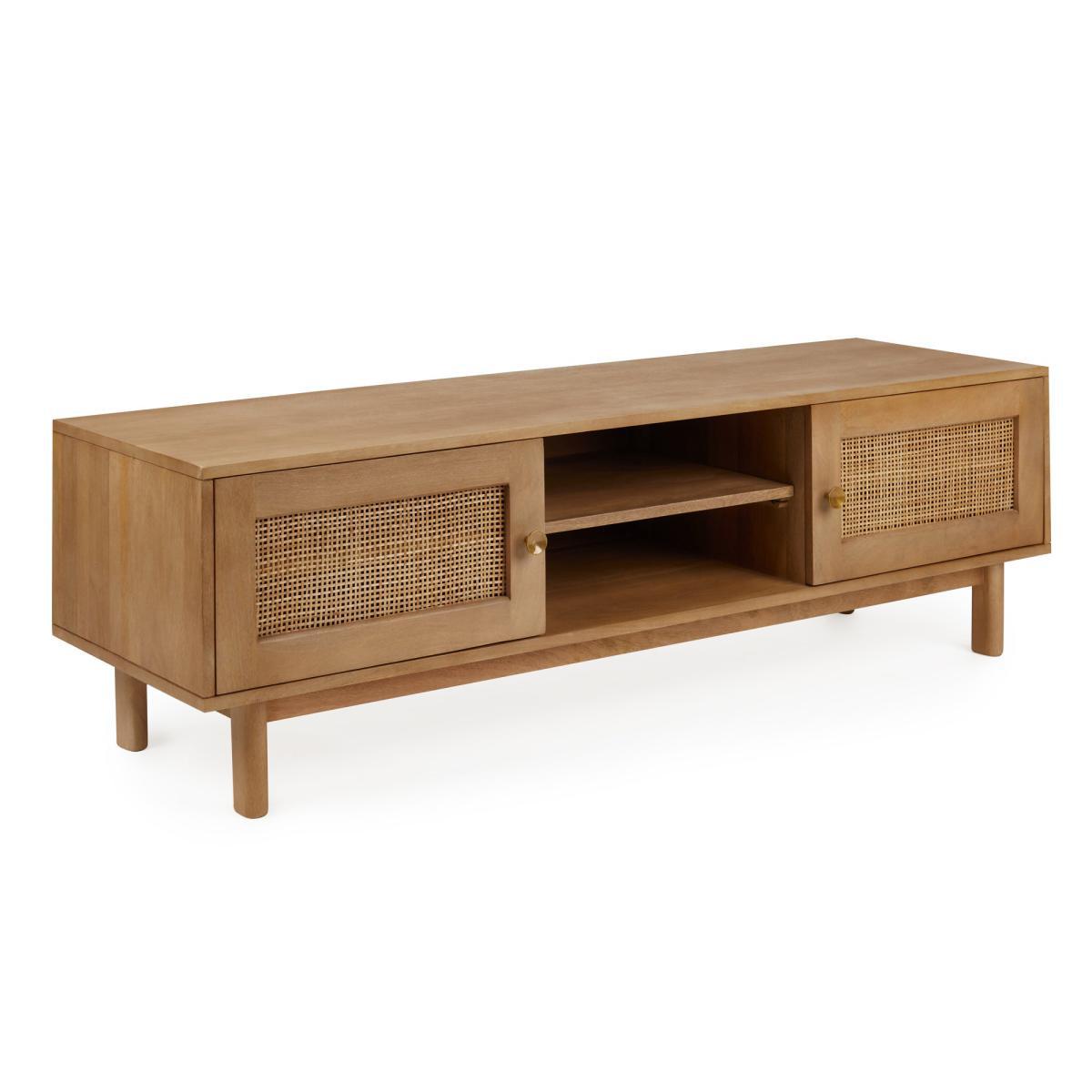 Indi Wide TV Stand Wood (Brown) – image 3