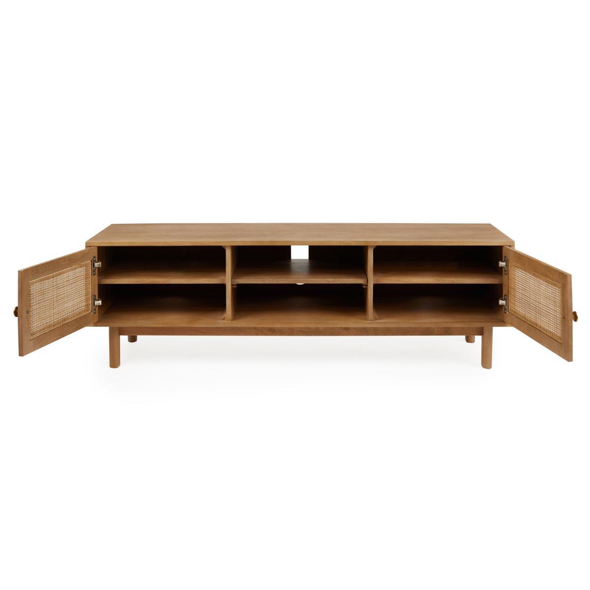 Indi Wide TV Stand Wood (Brown) – image 4