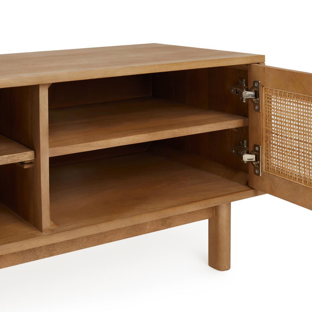 Indi Wide TV Stand Wood (Brown) – image 5