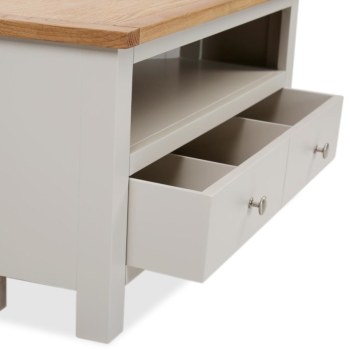 Bromley Grey Corner TV Stand Grey – image 4