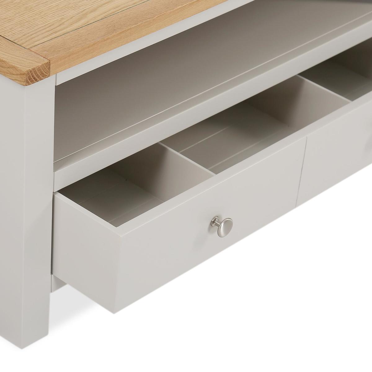 Bromley Grey Corner TV Stand Grey – image 5