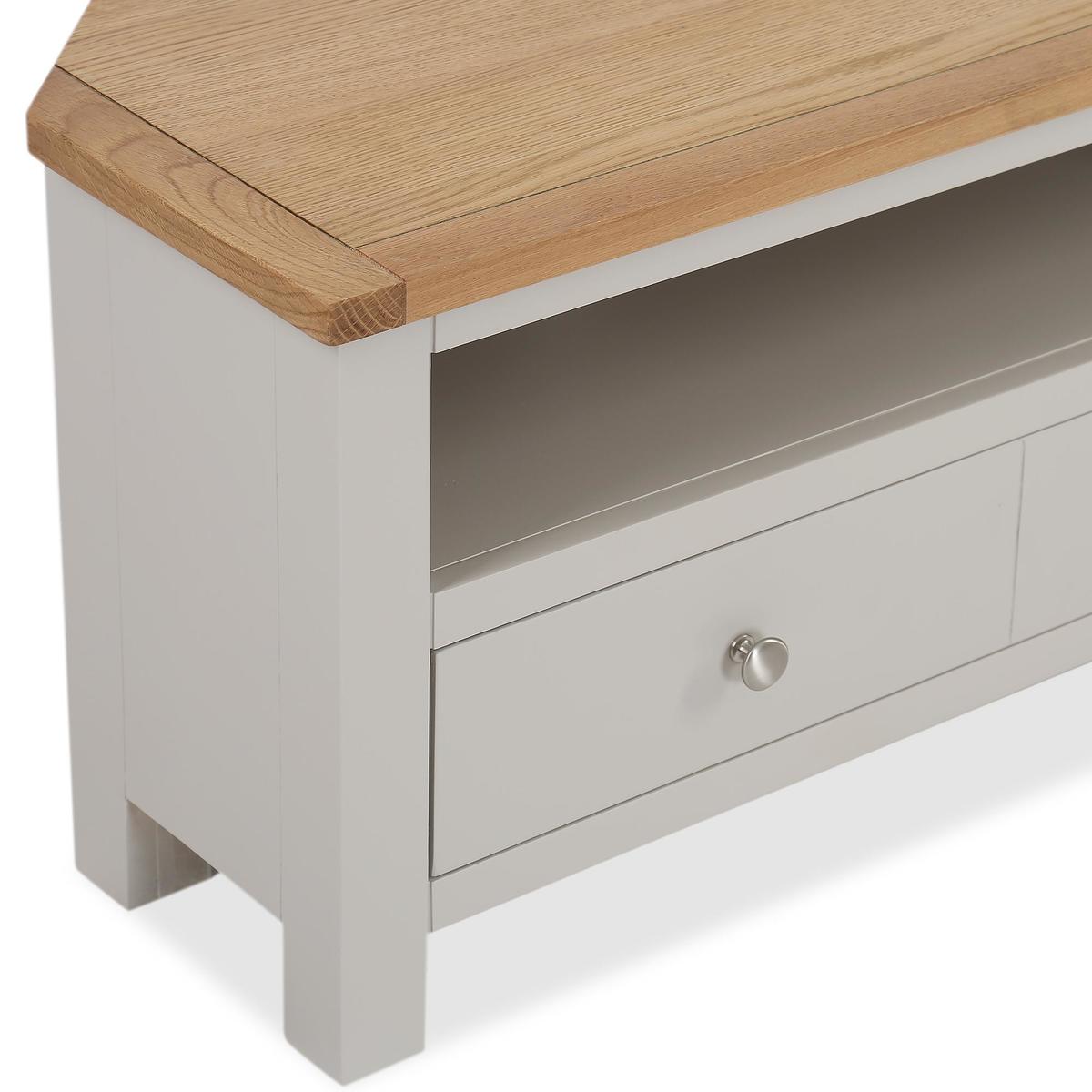 Bromley Grey Corner TV Stand Grey – image 6
