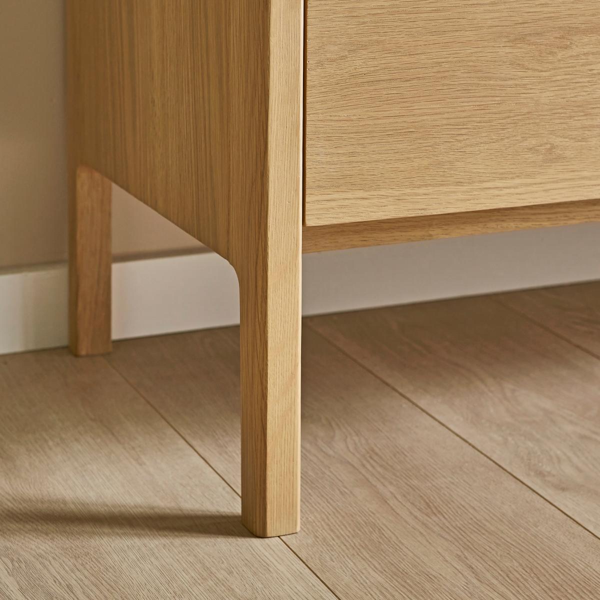 Elements Holmes Extra Wide Tv Unit for Tvs Up To 80, Oak Oak – image 4
