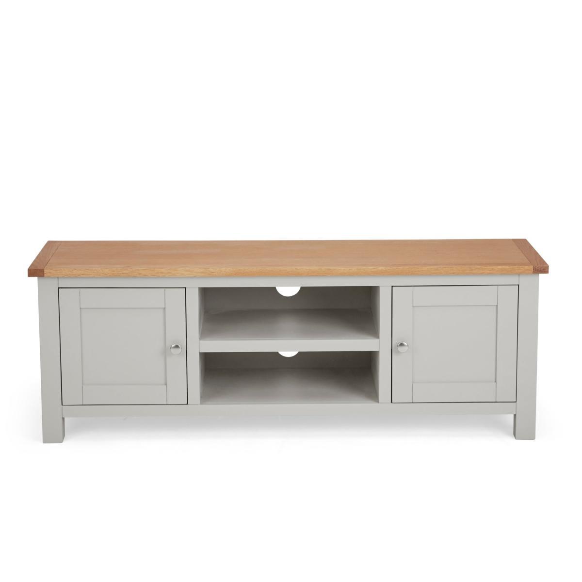 Bromley Grey Wide TV Stand Grey – image 2
