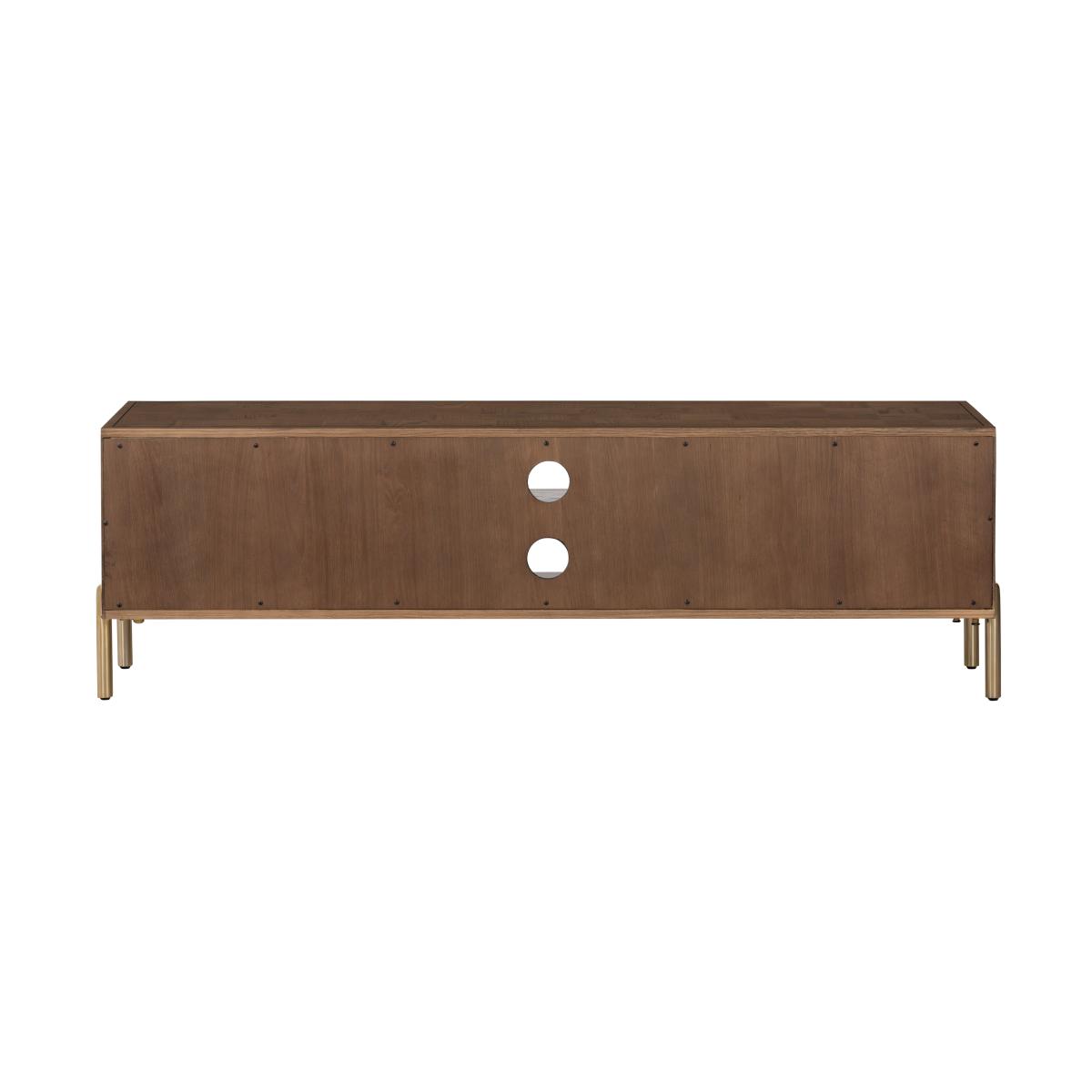 Gambit Large Tv Unit for Tvs Up To 65 Dark Oak – image 2