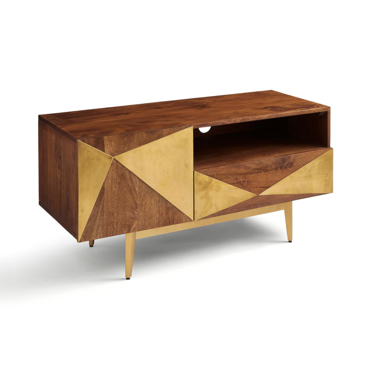 Zadie Small Tv Unit for Tvs Up To 42, Mango Wood Natural – image 5
