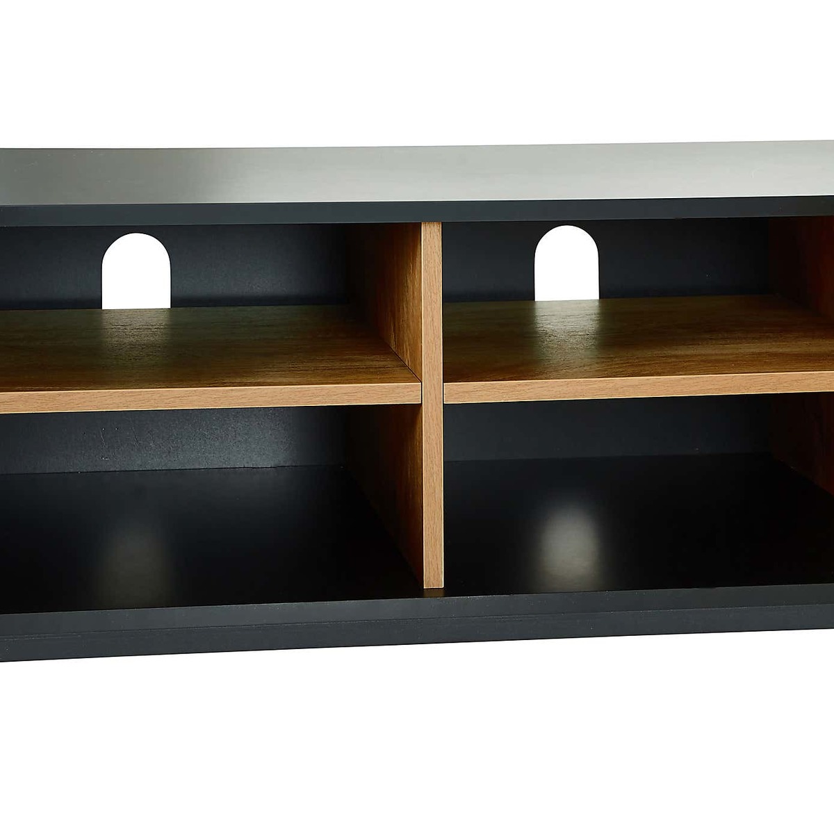 Greenwich Wide TV Stand Black and Brown – image 6