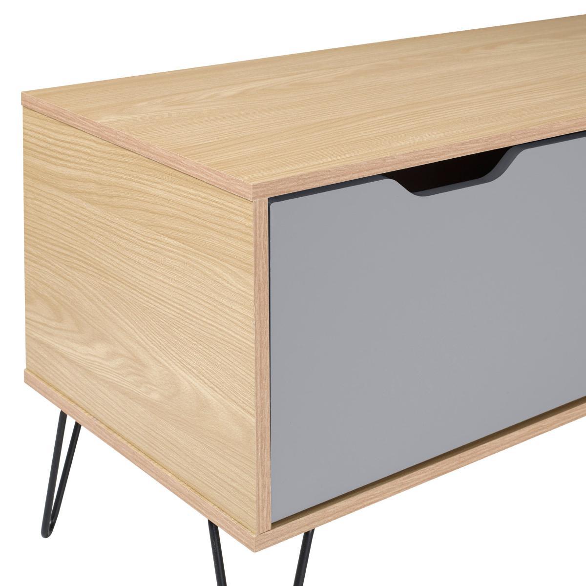 Bergen TV Stand Brown/White/Grey – image 5