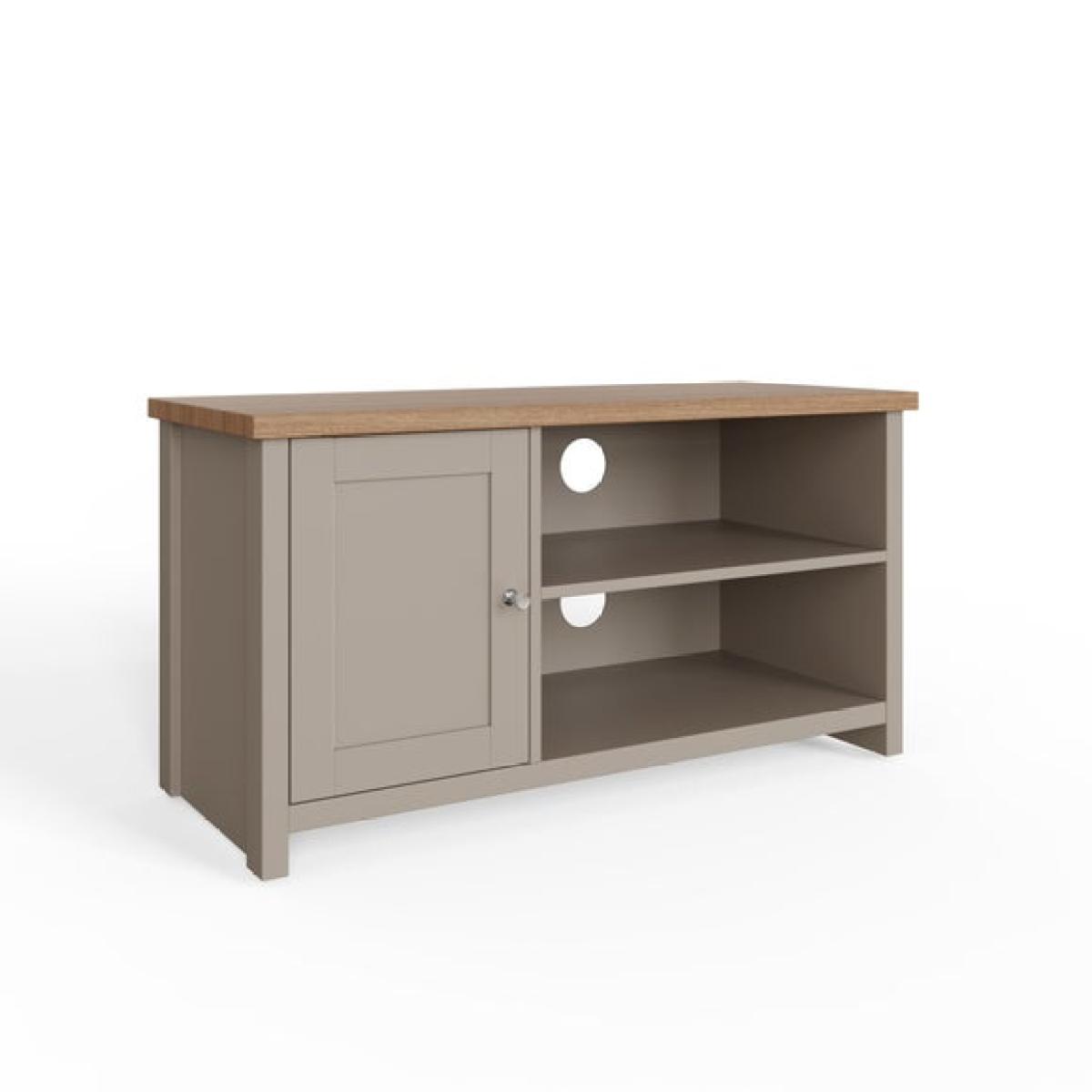 Return - Lancaster Compact TV Unit, Grey and Oak for TVs up to 42" – image 3
