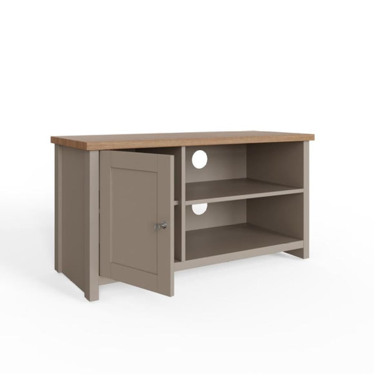 Return - Lancaster Compact TV Unit, Grey and Oak for TVs up to 42" – image 4
