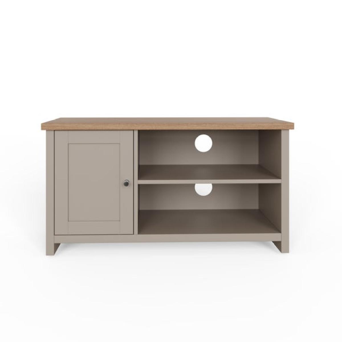 Return - Lancaster Compact TV Unit, Grey and Oak for TVs up to 42" – image 5