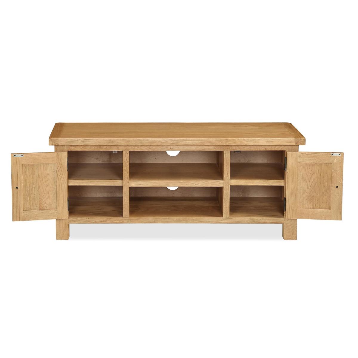 Sherbourne Oak Large TV Stand Natural – image 5