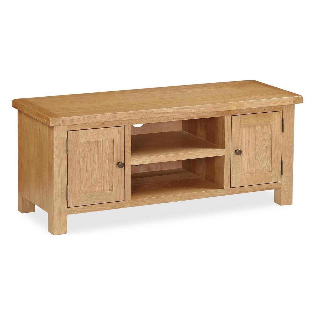 Sherbourne Oak Large TV Stand Natural – image 2