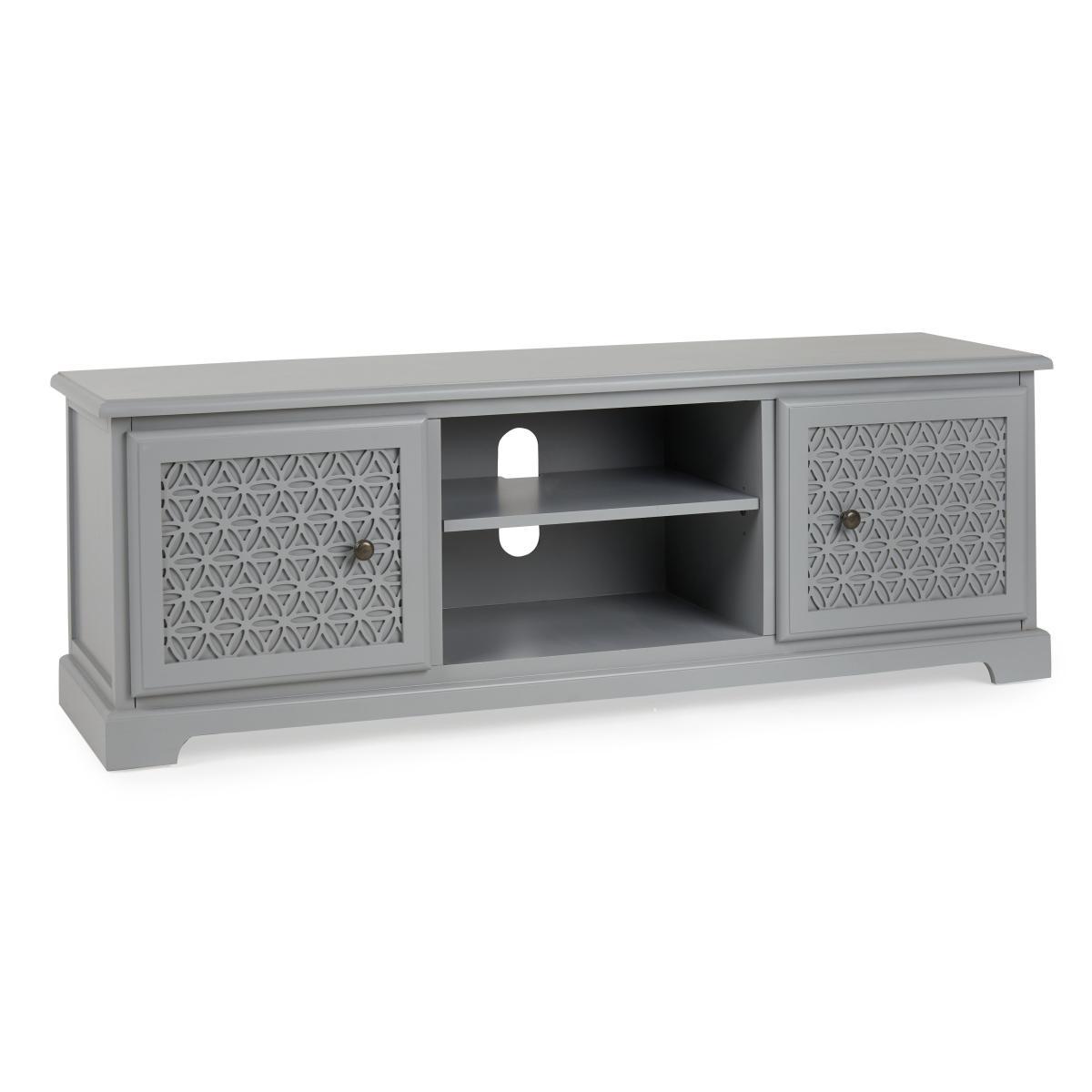Carys Wide TV Unit Grey – image 2