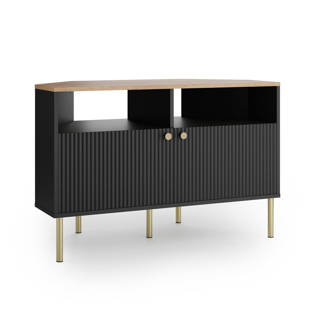 Georgi Corner TV Unit for TVs up to 60" Black – image 6