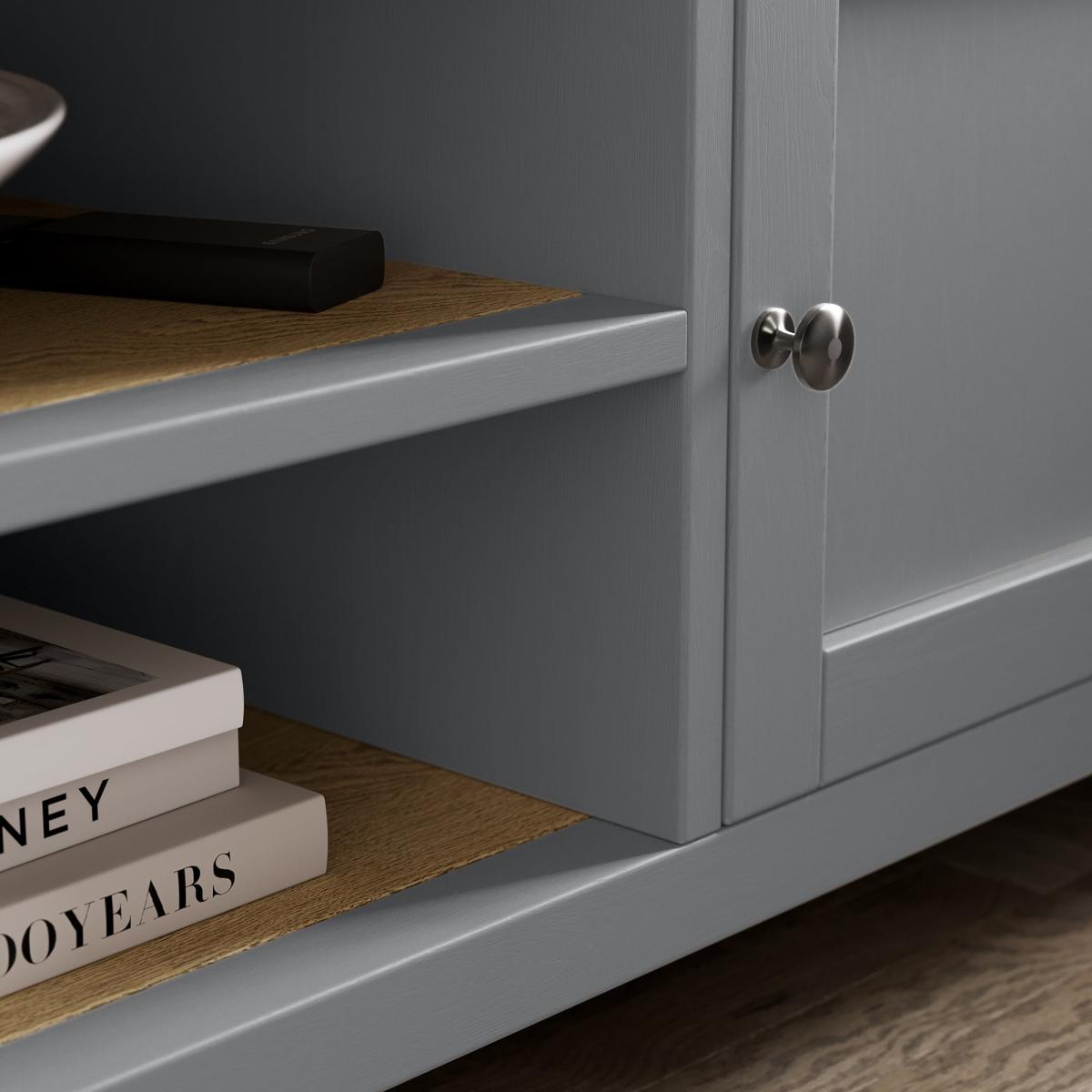 Olney Corner TV Unit Stone Grey – image 4